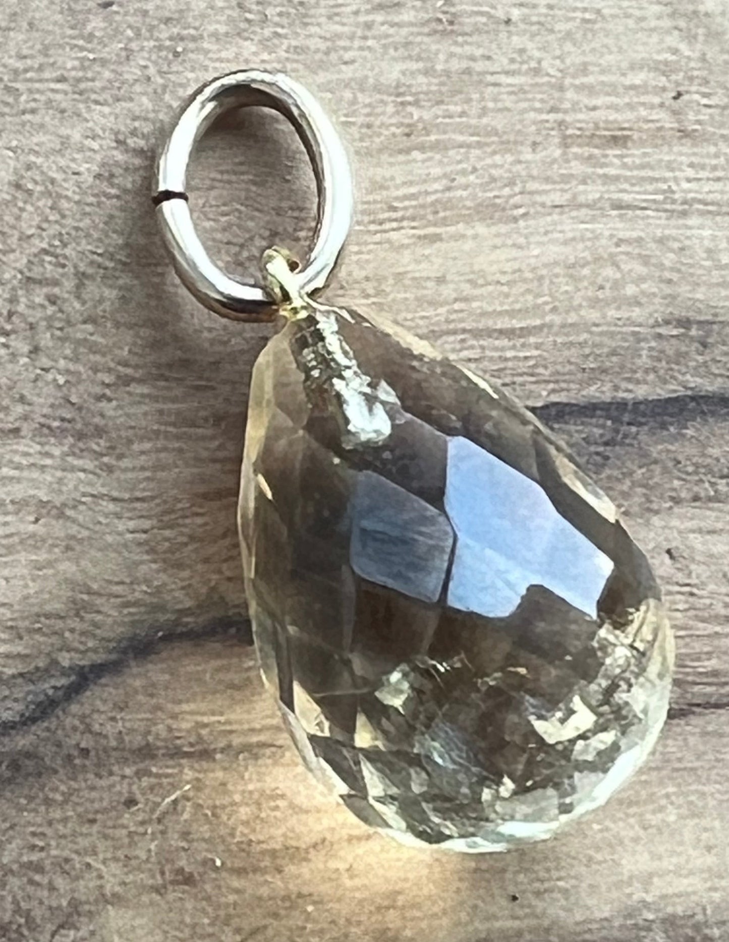 14KT Gold Citrine Charm